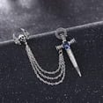 thumbnail image 4 of Broche Sunnimix Cruz Sopa Cadena Cuello Hombres Plata Antigua, 4 of 7