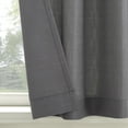 thumbnail image 4 of Mainstays 3-Piece Textured Semi Sheer Rod Pocket Kitchen Window Tier Pair and Valance, 2 Café Curtains and 1 Curtain Valance, Grey, 56"W x 36"L, 4 of 9