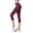 Brick Red, variant on Women's Knee Length Leggings High Waist Pants Workout Biker Slimming Athletic Gym Yoga Pants Womens Bottoms Brick Red XXL