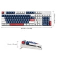 thumbnail image 3 of Merdia Mechanical Keyboard Gaming Keyboard | Brown Switch Blue/White/Red Backlit Keyboard | 104 Keys US Layout | Wired Gaming Keyboard | Hot Swappable Mechanical Keyboard | PC Gaming Keyboards, 3 of 6