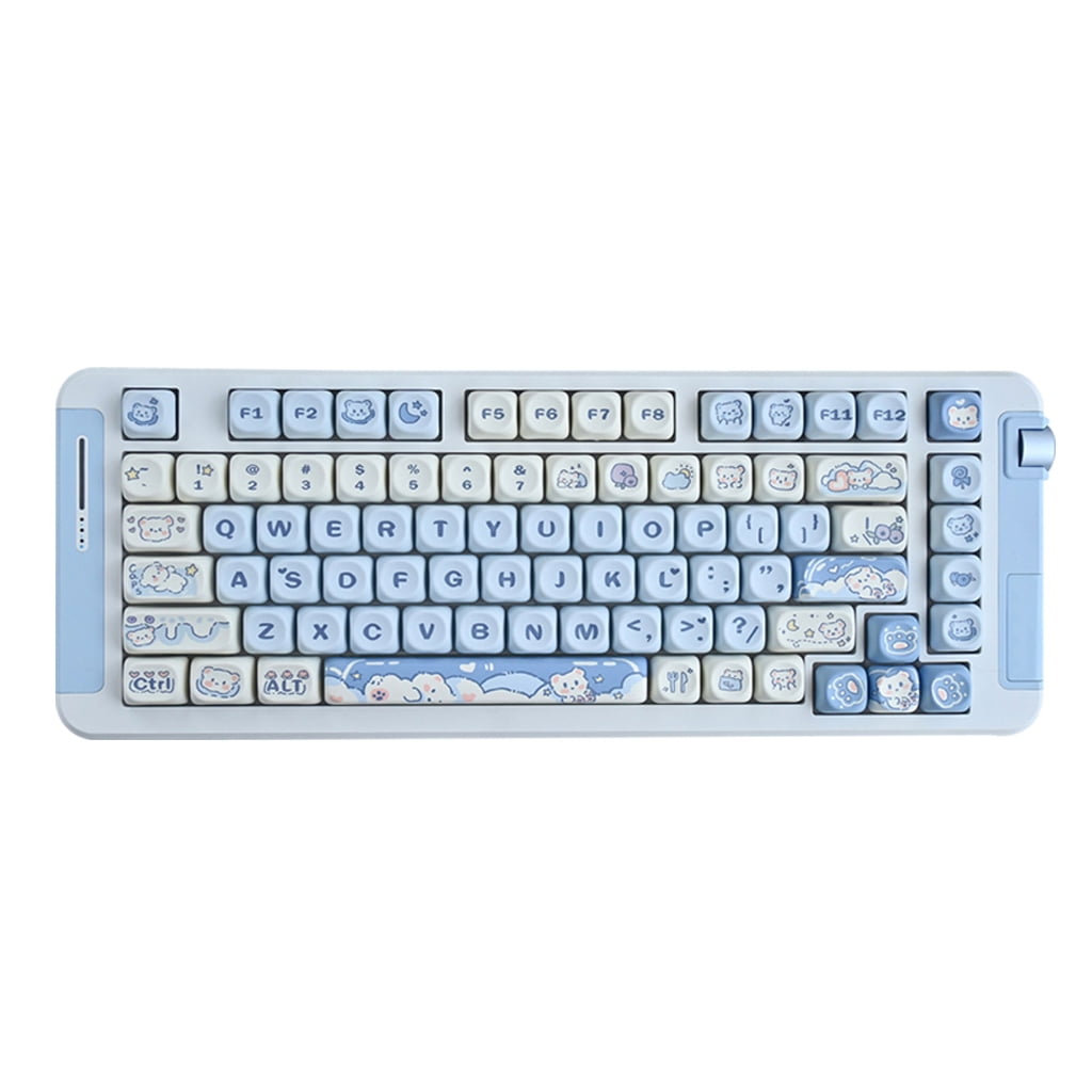 Customizable 144 PBT Keycaps with MOA Profile Keycaps for 61/87/96/98/104/108 Mechanical Keyboards Enthusiasts Hobbyists