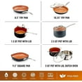 Gotham Steel Diamond Pots and Pans Set Nonstick Cookware Set Includes