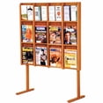 thumbnail image 2 of wooden mallet divulge free standing magazine rack, 2 of 3