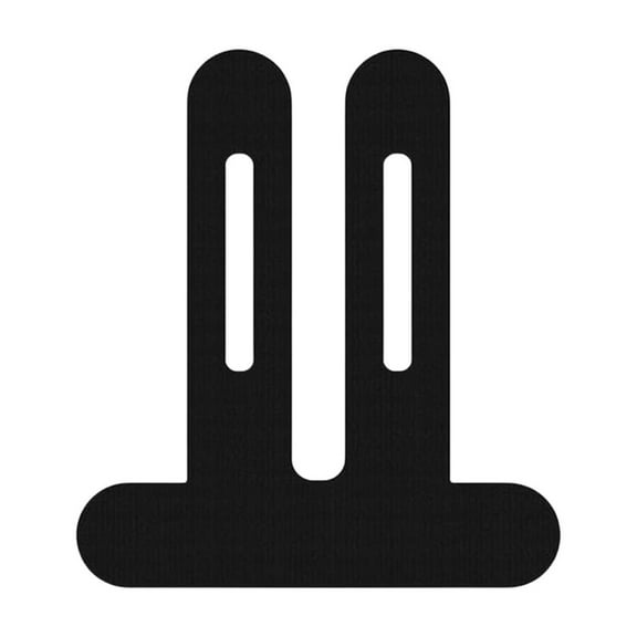 JIhuahe Pre Cut Knee Sports Tape 10pc, Sweatproof Athletic Muscle Support Patches for Joint Pain Relief, Flexible Kinesiology Tape,Black