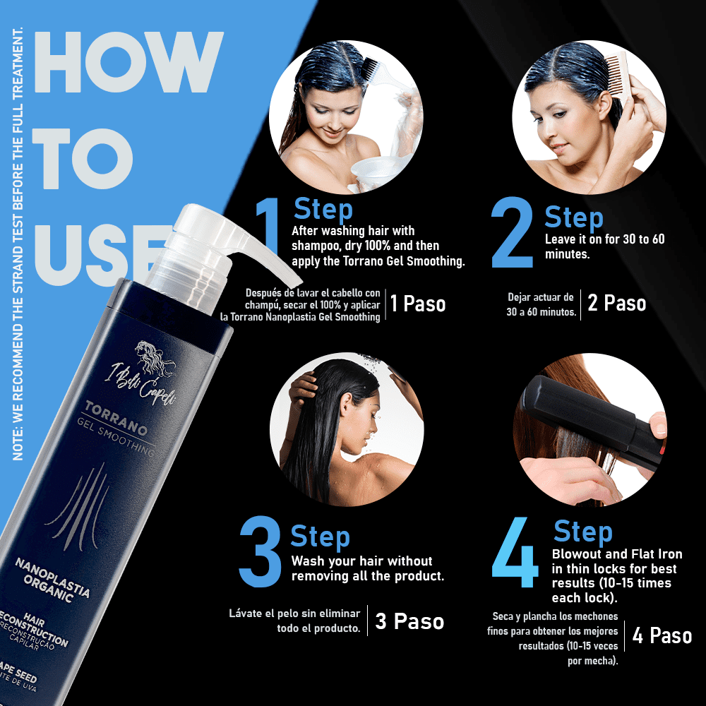 I Belli Capelli Kit Ravenna Deep Cleansing Shampoo + Torrano Nanoplasty Straightening Gel