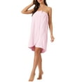thumbnail image 1 of Bata de baño para mujer Inspire Chic, toalla envolvente, toallas de spa con gorro de ducha para baño 2XL Rosa, 1 of 6