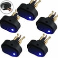 thumbnail image 2 of 5 X 12V 30Amp 30A Heavy Duty Blue LED OFF/ON Rocker Toggle Switch Car Boat, 2 of 9