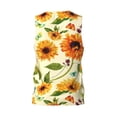 thumbnail image 3 of Gaeub Sunflowers And Butterflies Men's Mesh Basketball Jersey, Quick-Drying Sleeveless Top S-4XL, Loose Muscle Tank Top -Small, 3 of 9