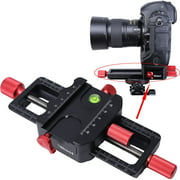 iShoot Universal All Metal 150mm Macro Focusing Rail Slider Close-up Shooting Head Camera Support Bracket Holder With Arca-Swiss Fit Clamp and Quick Release Plate in Bottom for Tripod Ballhead