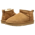 thumbnail image 4 of UGG Classic Ultra Mini Boot Suede Womens Shoes Size 10, Color: Chestnut, 4 of 13