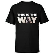 Star Wars Mandalorian Mando This Is The Way - Short Sleeve T-Shirt for Kids – Customized-Black
