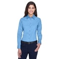 thumbnail image 1 of Camisa de sarga de manga larga Easy Blend™ para mujer con antimanchas LT COLLEGE BLUE S harriton M500W, 1 of 1