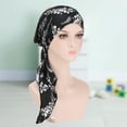 thumbnail image 5 of Travelwant Elegant Chemo Cap With Silky Scarfs For Cancer Women Hair Loss Sleep Beanie, 5 of 7