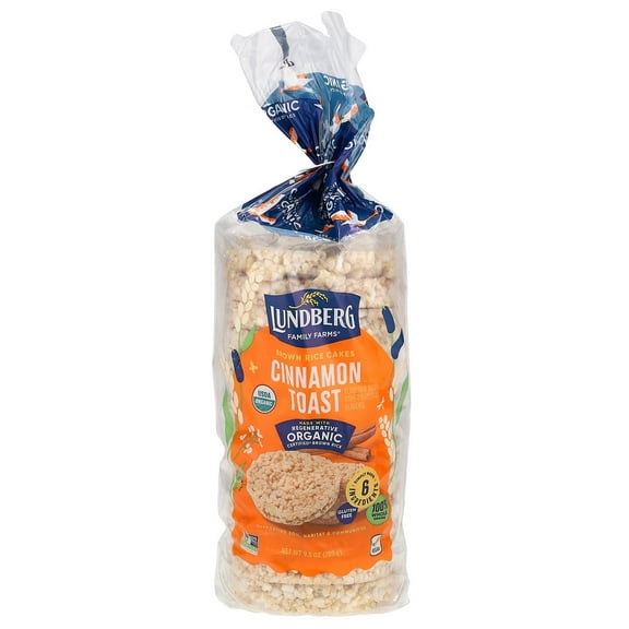 Lundberg Family Farms Rice Cake Cinnamon Toast, 9.5 Oz
