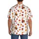 thumbnail image 3 of Fotbe Autumn Maple Leaf with Hedgehog Camisa Estampada de Manga Corta para Hombre, Casual de Verano, Estilo Playero, Sin Arrugas-4X-Large, 3 of 5