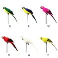 thumbnail image 6 of Feather Parrot Artificial Bird for Modern Home Garden Zoo Ornament Decoration Colorful (9.84inch(25cm), Red), 6 of 8