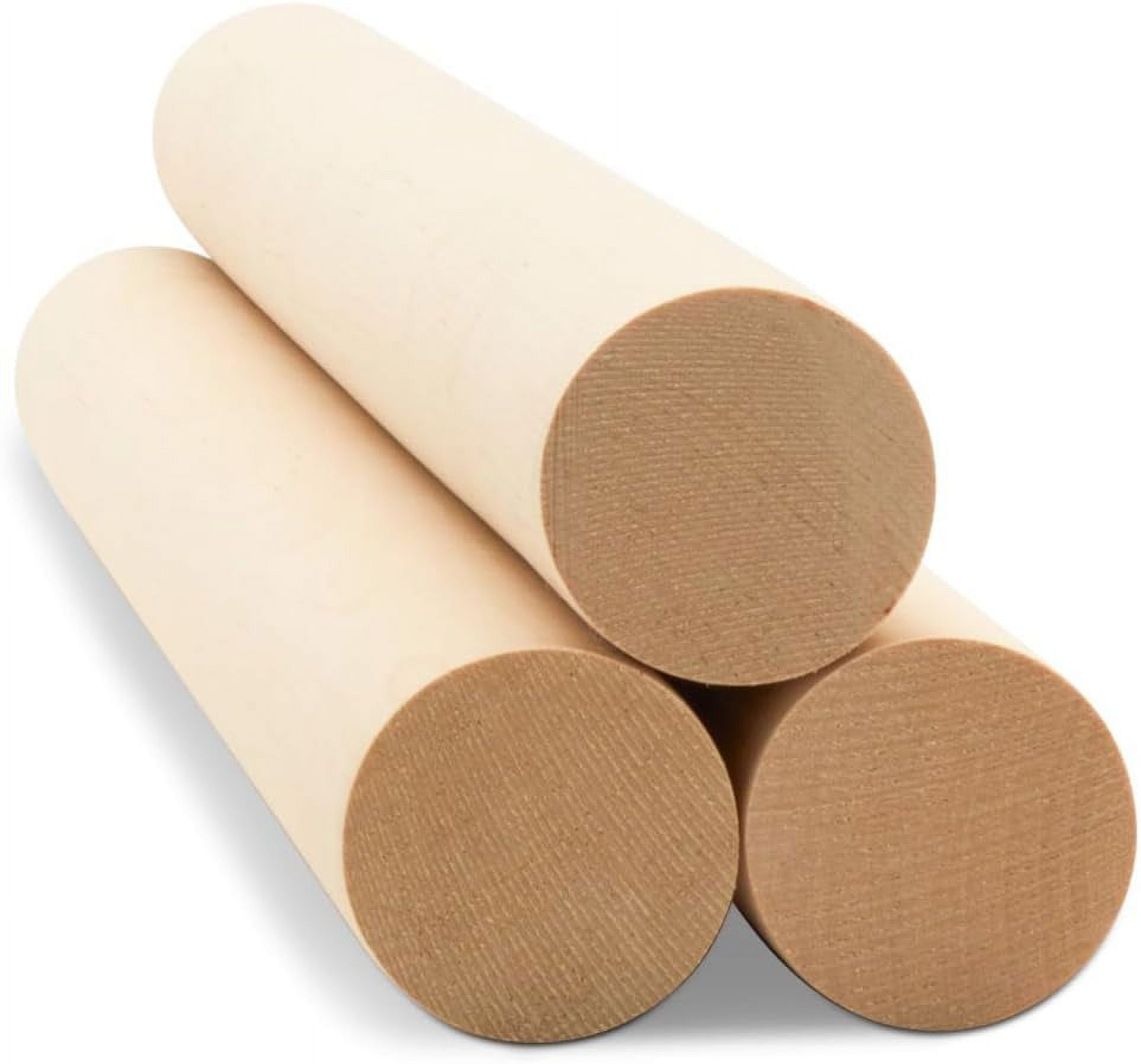 Dowel Rods Wood Sticks Wooden Dowel Rods - 1-1/2 x 17-3/4 Inch Unfinished Hardwood Sticks - for Crafts and DIYers - 2 Pieces by