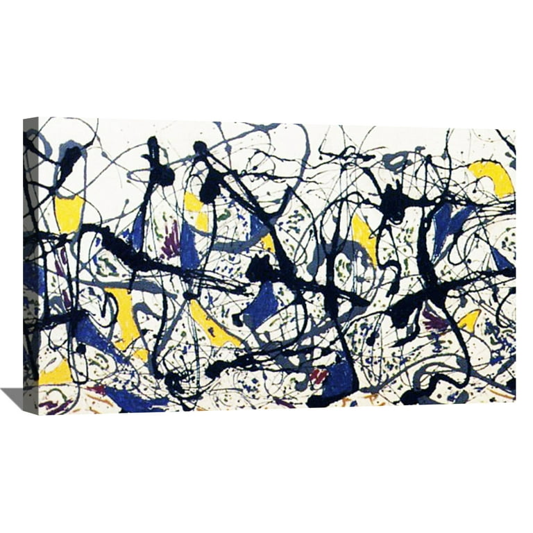 Jackson Pollock Painting Abstract Wall Art Summertime Framed Canvas Art For Bedroom Livingroom Office