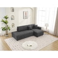 thumbnail image 4 of Devion Furniture Nargis Lamb Wool Sectional Sofa With Chaise, 4 of 14