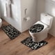 thumbnail image 5 of Juego de 3 alfombrillas de baño, suaves, absorbentes y gruesas, con base antideslizante y almohadilla lavable., 5 of 6