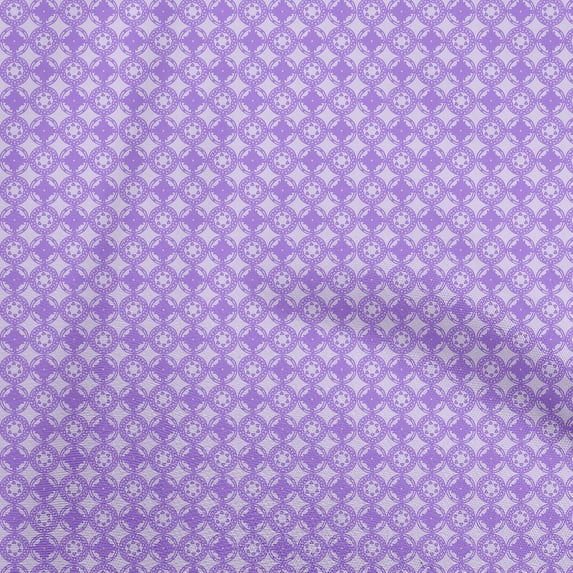 oneOone Georgette Viscose Medium Purple Fabric Geometric Sewing Fabric By The Yard Printed Diy Clothing Sewing Supplies 42 Inch Wide