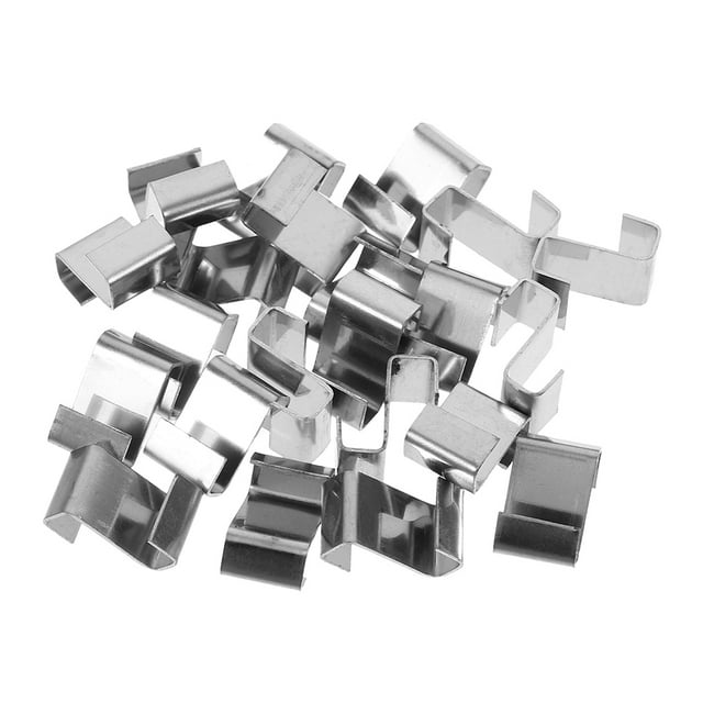 100 Pcs Accessoires de Serre en Acier Inoxydable Z Clip de Fixation de Plaque de Verre de Serre
