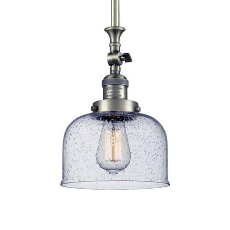 

Innovations Lighting 206 Large Bell Large Bell 8 Wide Adjustable Mini Pendant - Brass