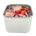 thumbnail image 5 of opvise 2Pcs Stainless Steel Sauce Cup With Silicone Lid Food Grade Rectangle Leak-proof Salad Dressing Container Snack Lunch Sealing Box, 5 of 8