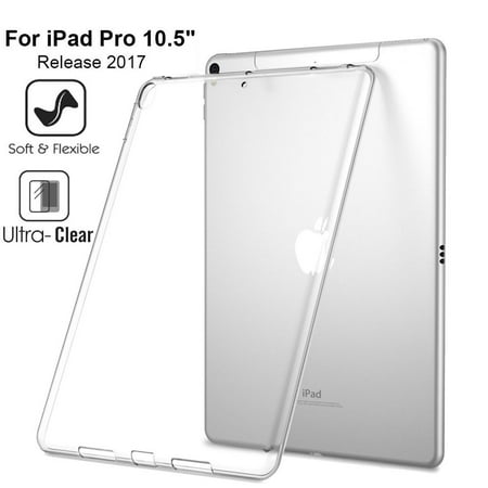 Crystal Transparent Soft Clear TPU Silicone Case Cover Apple iPad Pro 10.5