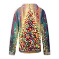 thumbnail image 5 of Blusa informal de manga larga con cuello en V y estampado floral para mujer Pompotops FGAJ16280, 5 of 5