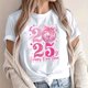 thumbnail image 2 of Camisetas de Manga Corta para Mujeres, Camiseta de Cuello Redondo Impresa de Moda, Primavera Y Verano Casual, 2 of 9