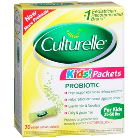 Culturelle Probiotiques For Kids 30 Packets Chaque (pack de 4)
