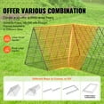 thumbnail image 3 of KFFKFF 157.5x39.4x24.2 Inch Chicken Tunnel Portable Outdoor Chicken Tunnel, 3 of 9