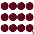 thumbnail image 3 of Juego de 12 bolas de Navidad con adornos de terciopelo de 2,36 pulgadas con aro colgante para decoración del hogar y Navidad, 3 of 5