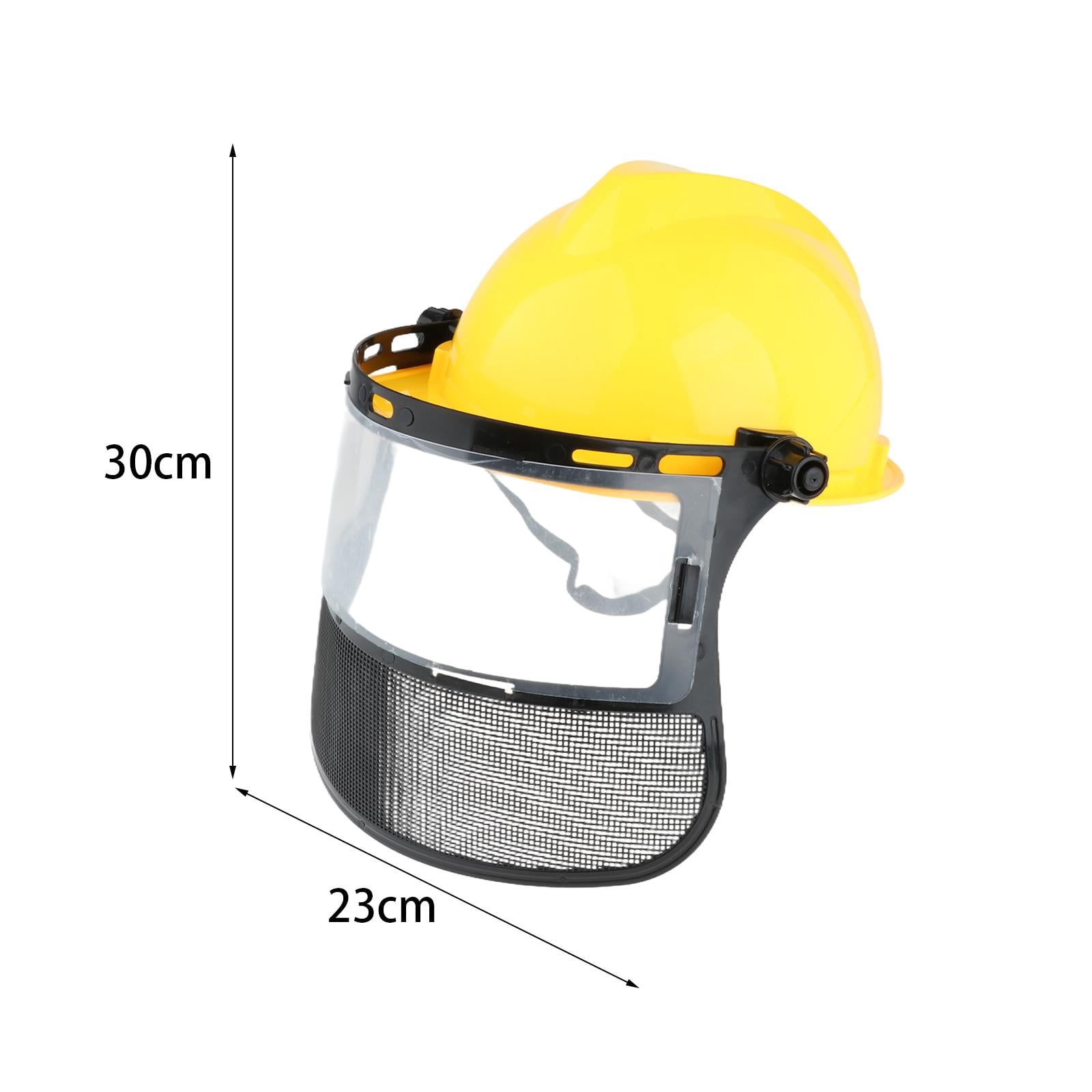 Zxpjkyu Trimmer Hard Hat Face Shield Professional Protection for Trimming Work Universal