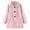 Pink, variant on REDARER Girls Long Sleeve Wool Coat, Windproof Lapel Jacket for Toddler Kids, Solid Color Outwear,Size:3-4 Years