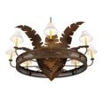 thumbnail image 6 of Meyda Tiffany 136614 Banana Bamboo 6 Light 59" Wide Chandelier - Antique Rust / Cortez, 6 of 7