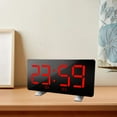 thumbnail image 1 of Reloj despertador digital electrónico, portátil, , LED, espejo, USB, regulable, despertador, relojes de escritorio para habitación roja BLESIY Despertador, 1 of 8
