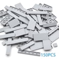 thumbnail image 1 of 150PCS Multicolour Thin Tile Building Blocks Set, DIY Smooth Bulk Bricks Parts with Mini Figures, Creative Educational Construction Assemble Toy Gift for Kids Boys Girls, 1 of 7