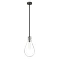 thumbnail image 2 of Hunter - Lundin 1-light Noble Bronze, Small Pendant Light, Dimmable, Formal Style, Teardrop Shaped, for Bedrooms, Dining, Living Rooms - 19563, 2 of 7