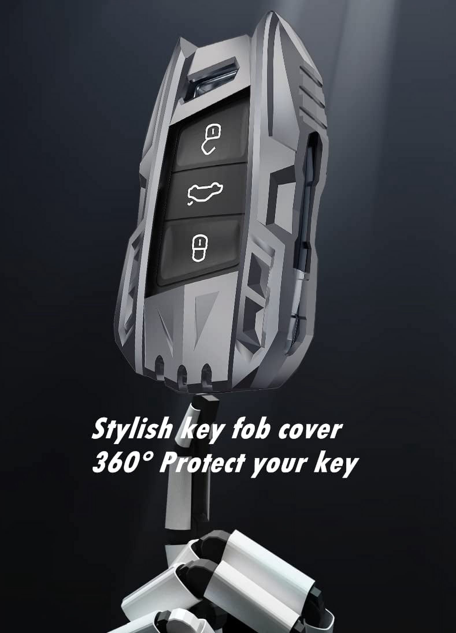 For Volkswagen VW Key Fob Cover, Key Fob Case for 2017-2022 2023 Atlas Jetta Passat Tiguan Arteon Golf Skoda