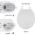 thumbnail image 2 of Round Toilet Seat with Built-In Toddler Seat, Soft Close, Never Loosen, Easy Install & Clean, Fits Both Adult & Child, White, 2 of 8