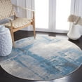 thumbnail image 2 of SAFAVIEH Vintage Persian Soren Abstract Polyester Area Rug, Blue/Grey, 5' x 5' Round, 2 of 8