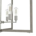 thumbnail image 4 of Hunter - Woodburn 6-light Brushed Nickel, Extra Large Pendant Light, Dimmable, Modern Style, Rectangle Shaped, for Bedrooms, Dining, Living Rooms - 19809, 4 of 7