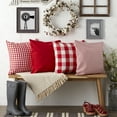 thumbnail image 4 of DII Assorted Red/White Pillow Cover 18x18 Set/4, 4 of 6