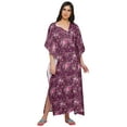 thumbnail image 4 of Moomaya Womens Printed Long Maxi Maternity Kaftan Button Down Cotton Dress, 4 of 5
