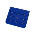 thumbnail image 1 of Qarigey Correa de extensión Extensores de sujetador Hebilla 3 Gancho Sujetador Transpirable Abrazadera práctica Íntimos ajustables 3 filas Ropa Ropa, zapatos y accesorios Miscelánea azul real Qarigey AP010534-13, 1 of 6