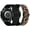 Black+Leopard, variant on KOMI 2PACK Nylon Bands Compatible with Samsung Galaxy Watch 7/FE/6/5/4 44mm 40mm/ Watch 6 Classic 43mm 47mm/ Watch 5 Pro 45mm/Active 2,20mm Stretchy Sport Black+White