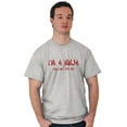 thumbnail image 4 of Im a Ninja You Cant See Me Fighter Men's Big & Tall Crewneck Graphic Tee Brisco Brands 3X, 4 of 5
