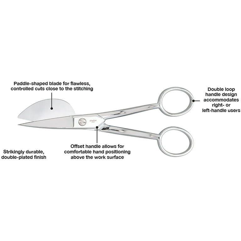 Gingher Knife Edge Applique Scissors-6 Inch - Embroidery Gatherings